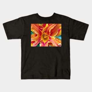 Flower Close Up Orange Lily Bloom Art, Floral Home Decor, Gifts & More! Kids T-Shirt